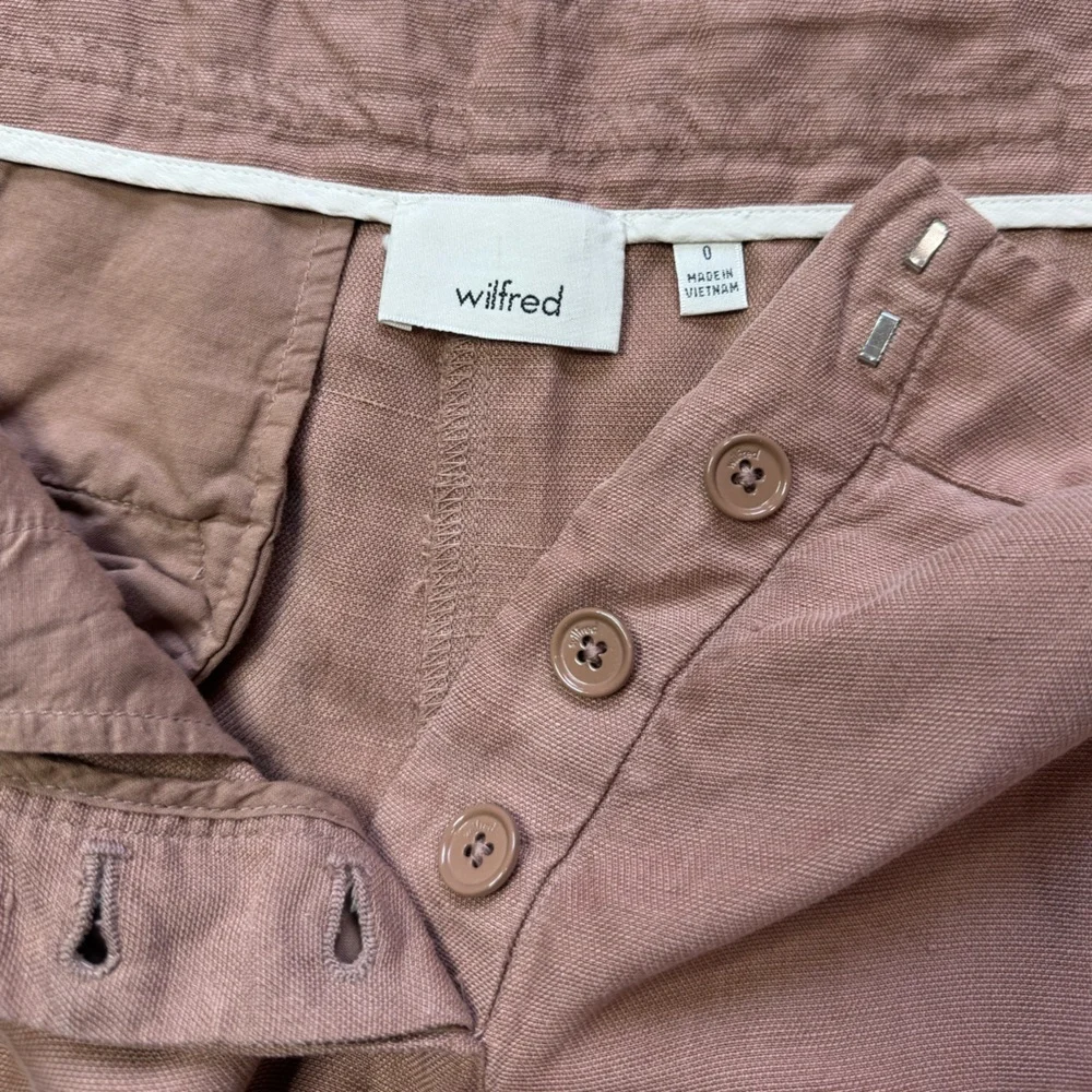 Aritzia Wilfred Allant Pants in Nutmeg size 0